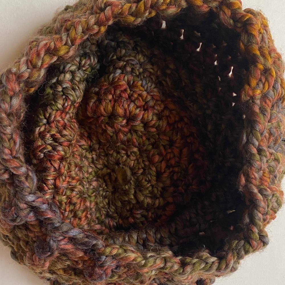 Chunky Multicolor Crochet Beanie - Picture 7 of 7
